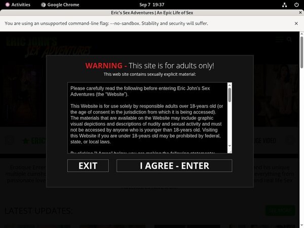 Accounts Eric Johns Adventures