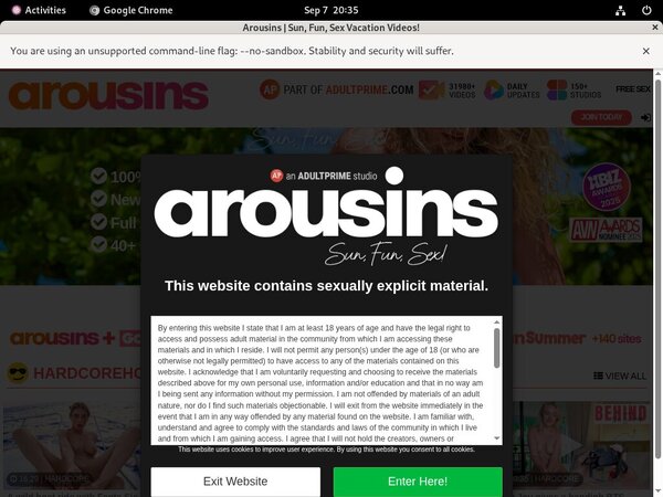 Arousins Discount Login