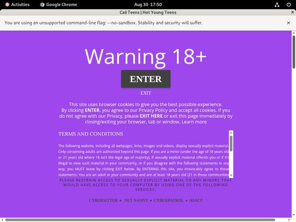 Cali Teens Site Review