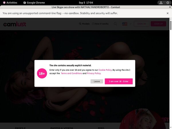 Camlust.com Free Trial Account