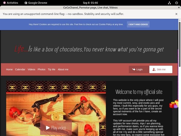 CoCoChanel Password Bugmenot