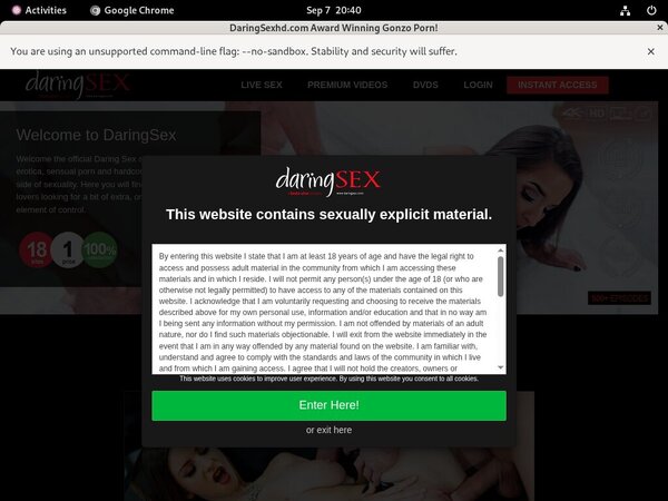 Daringsexhd.com Sign Up Discount