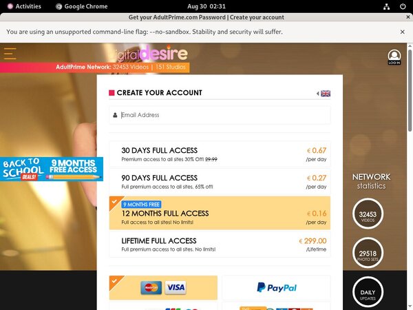 Digital Desire Working Account
