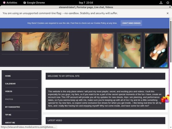 Elexandrialee.modelcentro.com Free Trial Coupon