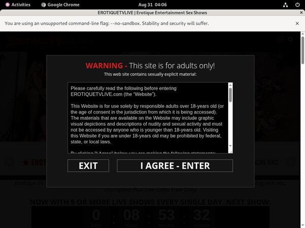 Erotiquetvlive.com Passes
