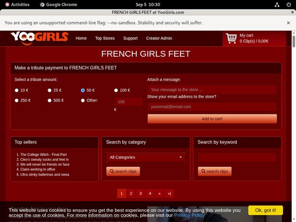 FRENCHGIRLSFEET Home Page