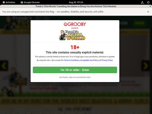 Franks T-Girl World App