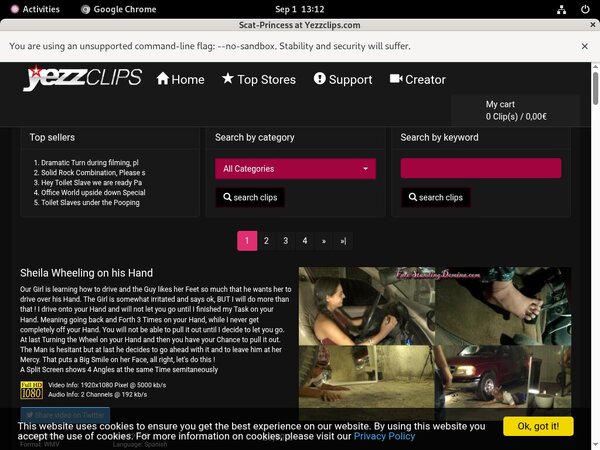Free Working Scatprincess Account