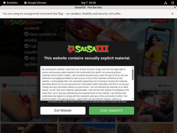 Free XXX Salsa Account