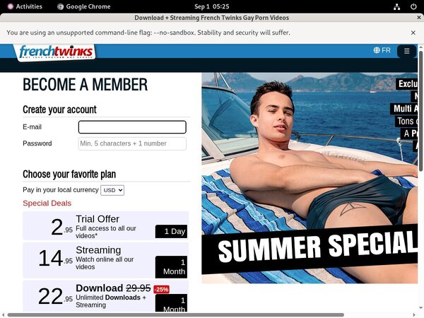 French Twinks Join Page