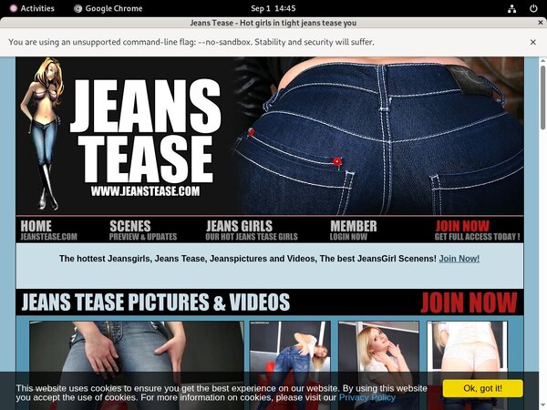 Jeans Tease Account And Passwords