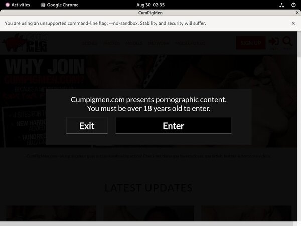 Join Cum Pig Men For Free