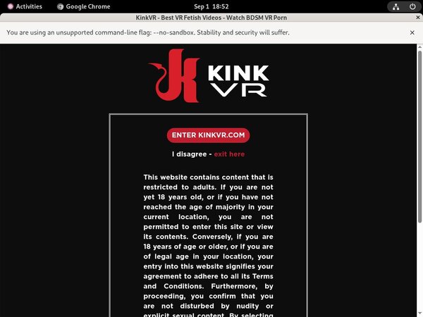 Kink VR Sing Up