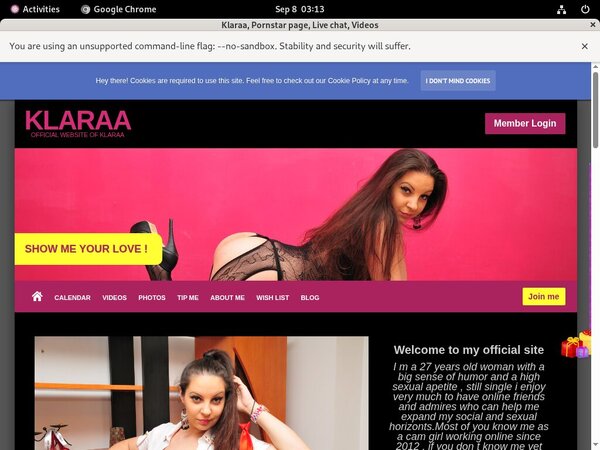 Klaraa Website Accounts