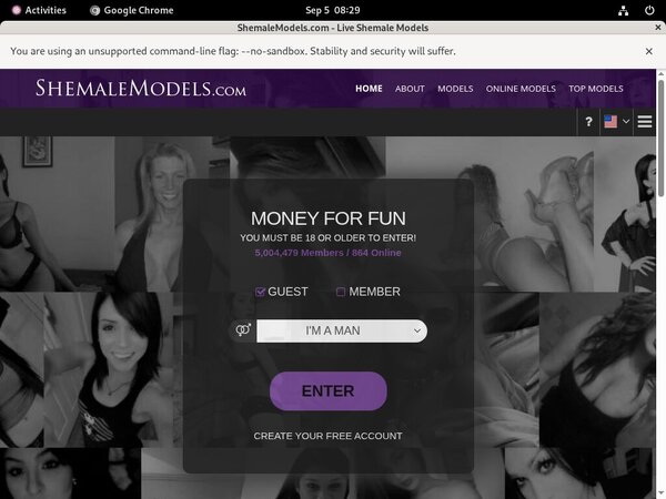 Premium Shemale Models Password