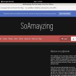 SoAmayzing Login Information