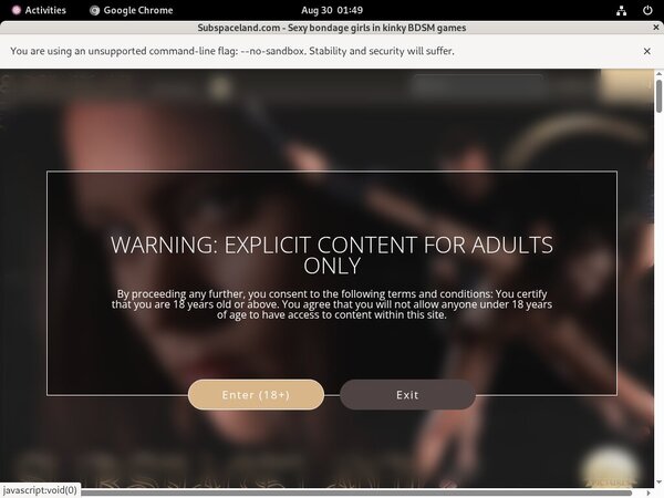 Subspaceland.com Web Site