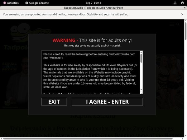 Tadpole X Studio Mature