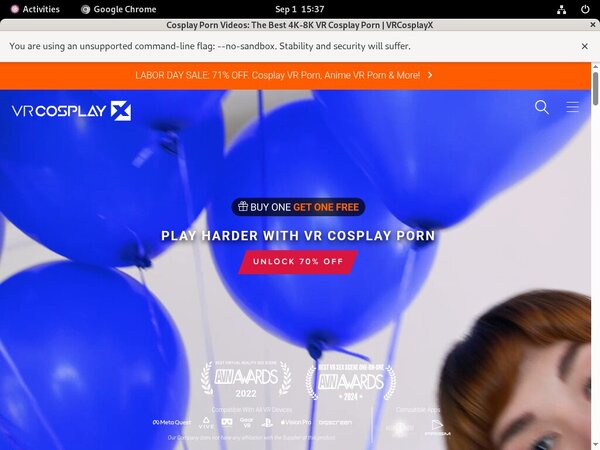 VR Cosplay X Paypal Deal