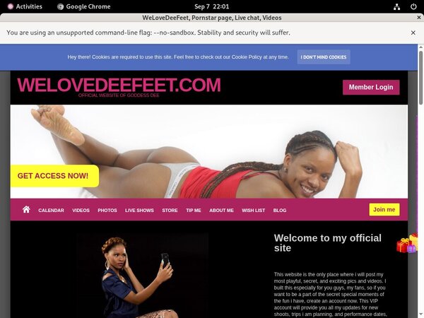 WeLoveDeeFeet With IBAN / BIC