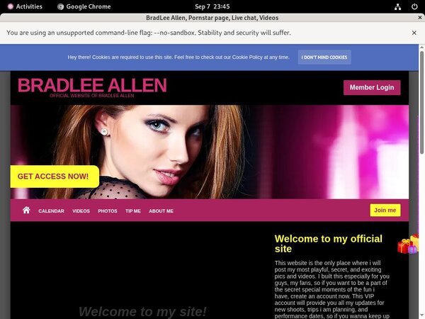Sign Up To BradLeeAllen